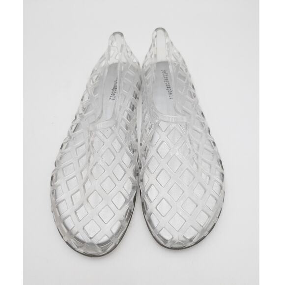 Jeffrey Campbell Jellz Slip-On Flat Shoes Women's Clear Silver Size US8 EU39 - Picture 12 of 12